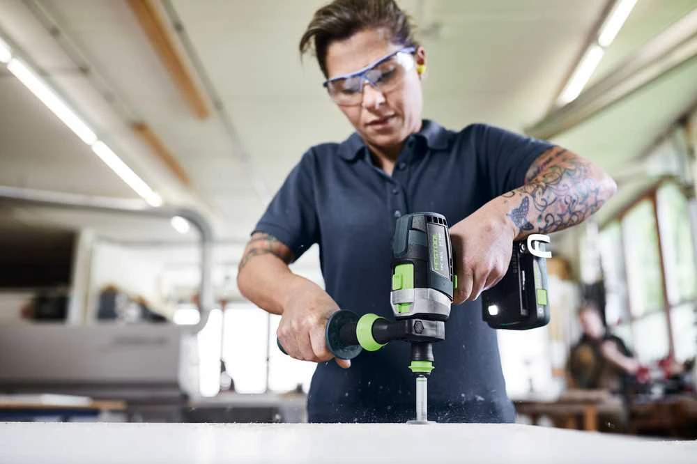Smūginis suktuvas-gręžtuvas Festool QUADRIVE TPC 18/4 I-Basic-Set; 18 V; (be akumuliatoriaus ir pakrovėjo)