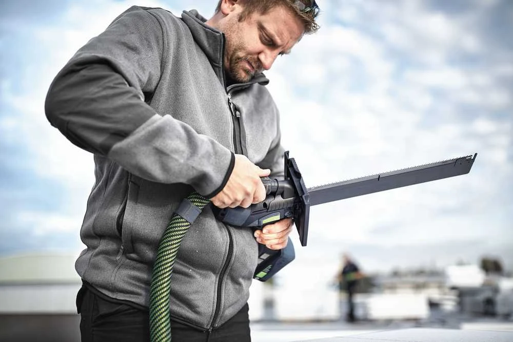 Akumuliatorinis pjūklas izoliacinėms medžiagoms Festool ISC 240 EB-Basic; 18 V (be akumuliatoriaus ir pakrovėjo)