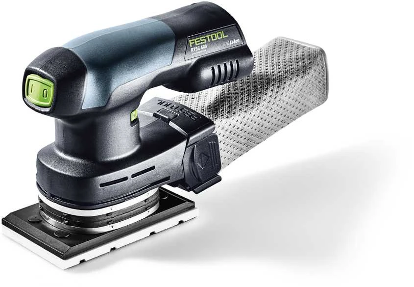 Plokštuminis šlifuoklis Festool Rutscher RTSC 400-Basic 18 V; (be akumuliatoriaus ir pakrovėjo)