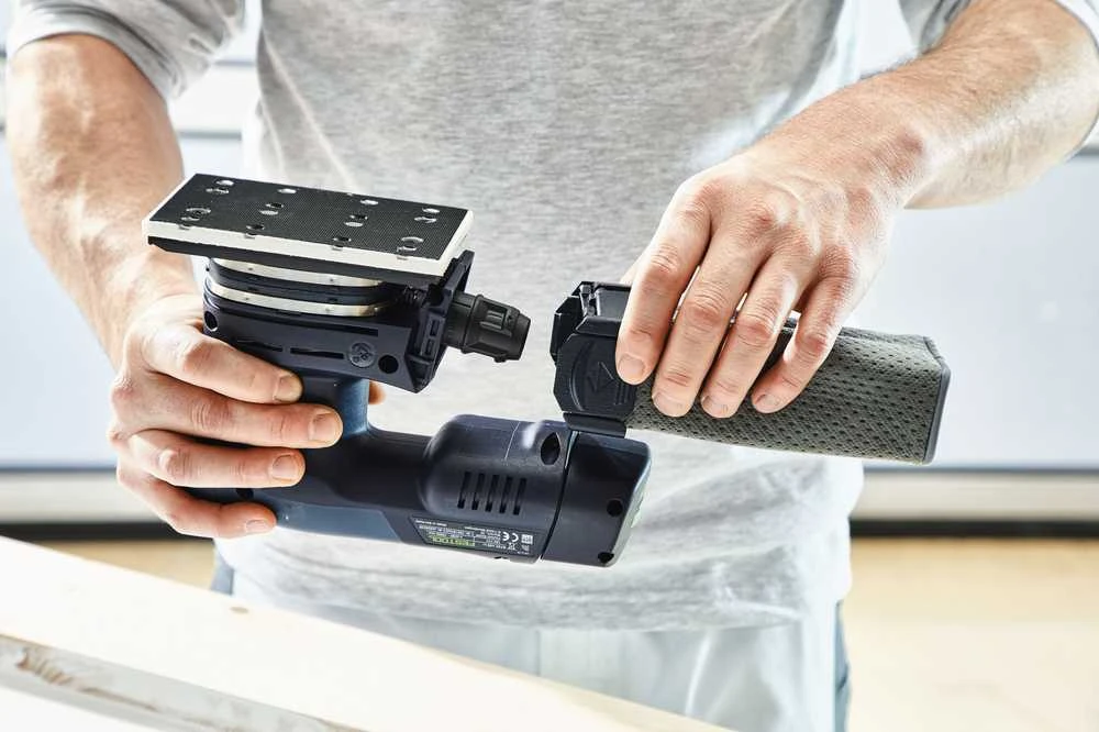 Plokštuminis šlifuoklis Festool Rutscher RTSC 400-Basic 18 V; (be akumuliatoriaus ir pakrovėjo)