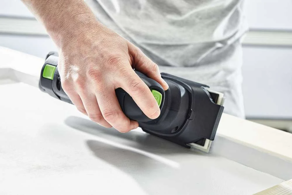 Plokštuminis šlifuoklis Festool Rutscher RTSC 400-Basic 18 V; (be akumuliatoriaus ir pakrovėjo)