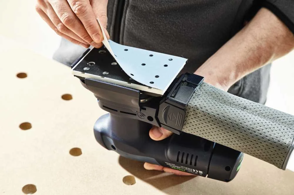 Plokštuminis šlifuoklis Festool Rutscher RTSC 400-Basic 18 V; (be akumuliatoriaus ir pakrovėjo)