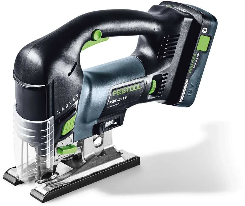 Akumuliatorinis siaurapjūklis Festool PSBC 420 HPC 4,0 EBI-Plus CARVEX; 18 V; 1x4,0 Ah akum.