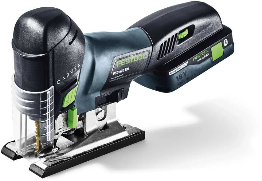 Akumuliatorinis siaurapjūklis Festool PSC 420 HPC 4,0 EBI-Set CARVEX; 18 V; 1x4,0 Ah akum.