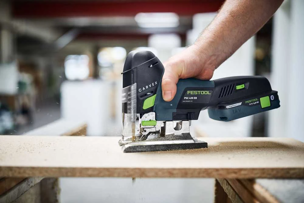 Festool Akumuliatorinis siaurapjūklis CARVEX PSC 420 EB-Basic