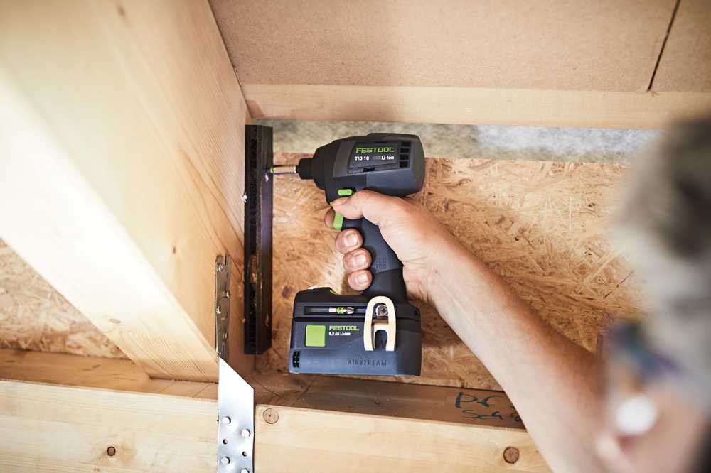 Akumuliatorinis smūginis suktuvas Festool TID 18-Basic; 18 V (be akumuliatoriaus ir pakrovėjo)