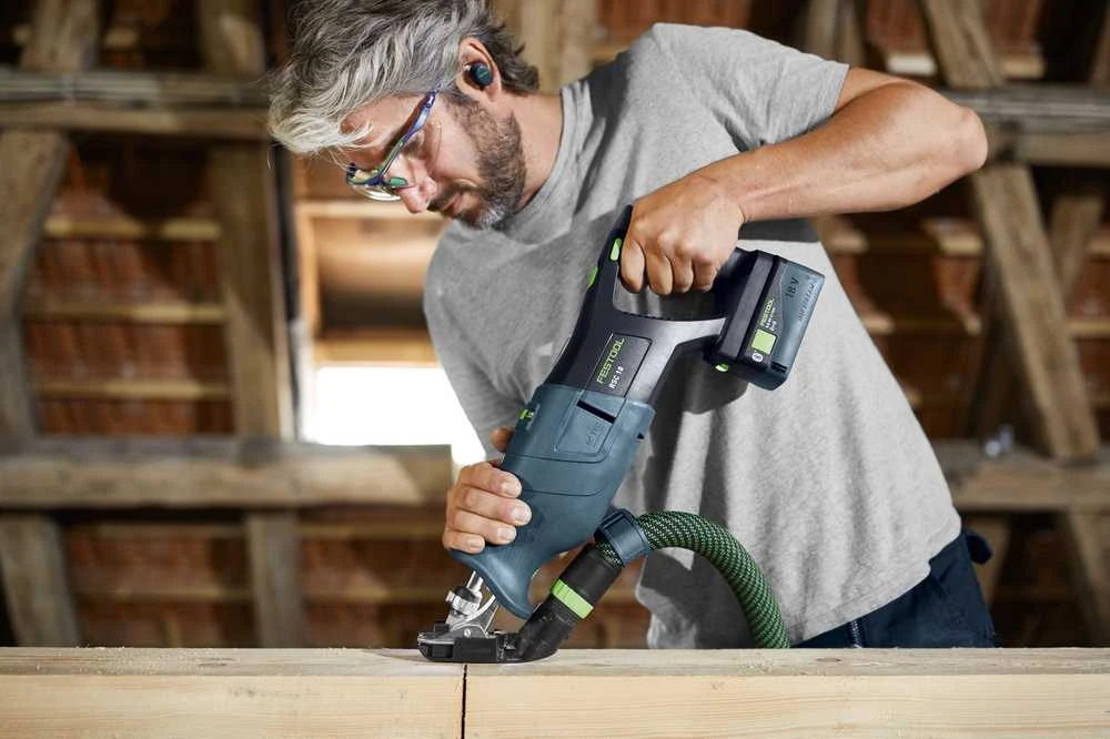 Akumuliatorinis tiesinis pjūklas Festool RSC 18 5,0 EB-Plus; 18 V; 2x5,0 Ah akum.