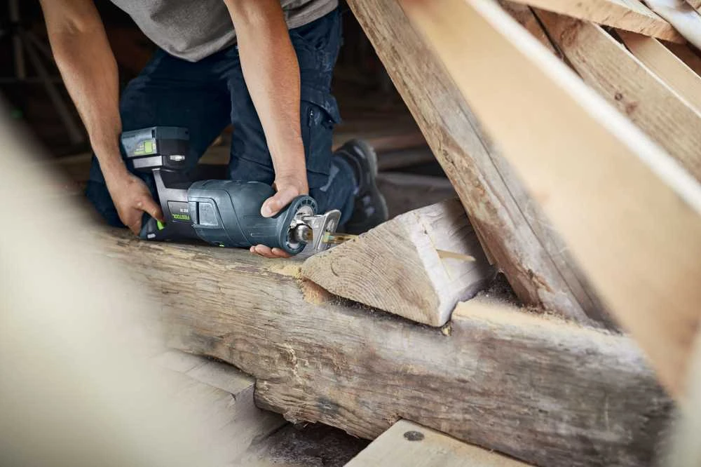 Akumuliatorinis tiesinis pjūklas Festool RSC 18 5,0 EB-Plus; 18 V; 2x5,0 Ah akum.