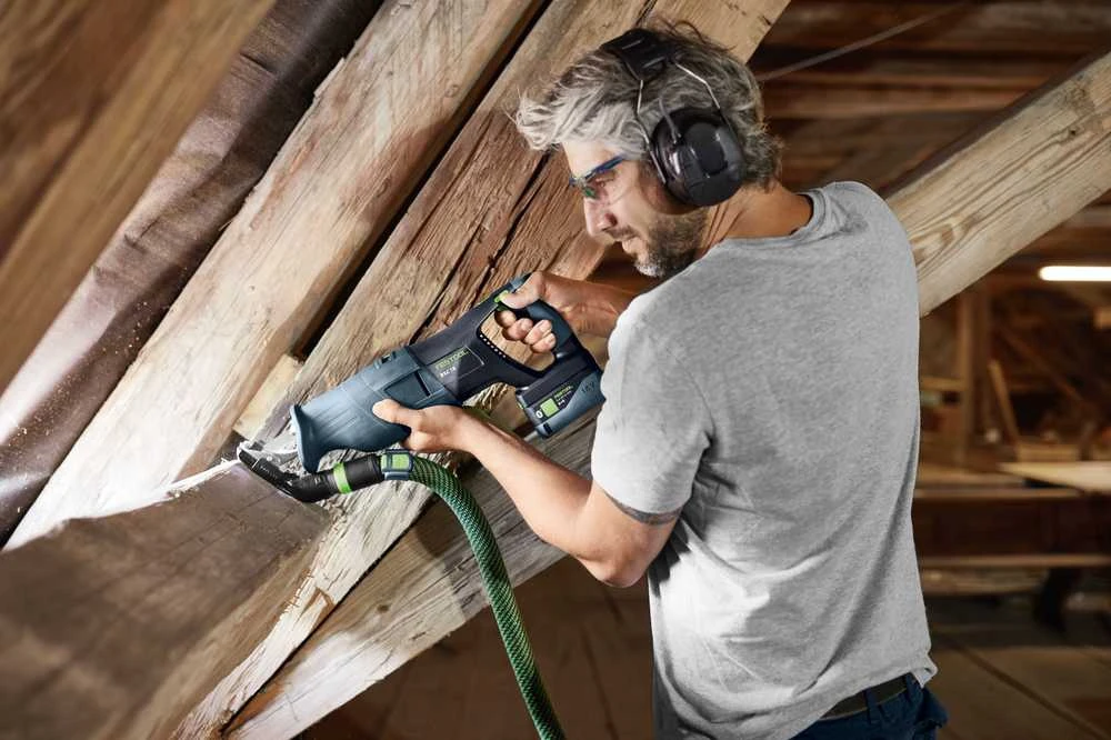 Akumuliatorinis tiesinis pjūklas Festool RSC 18 5,0 EB-Plus; 18 V; 2x5,0 Ah akum.
