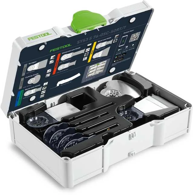Festool Daugiafunkcių pjūklo diskų rinkinys SYS3 S 76-OSC-SORT/7