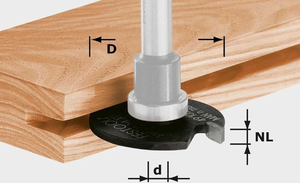 Diskinė griovelių freza (be frezos koto) Festool; Ø40 mm; 2,5 mm