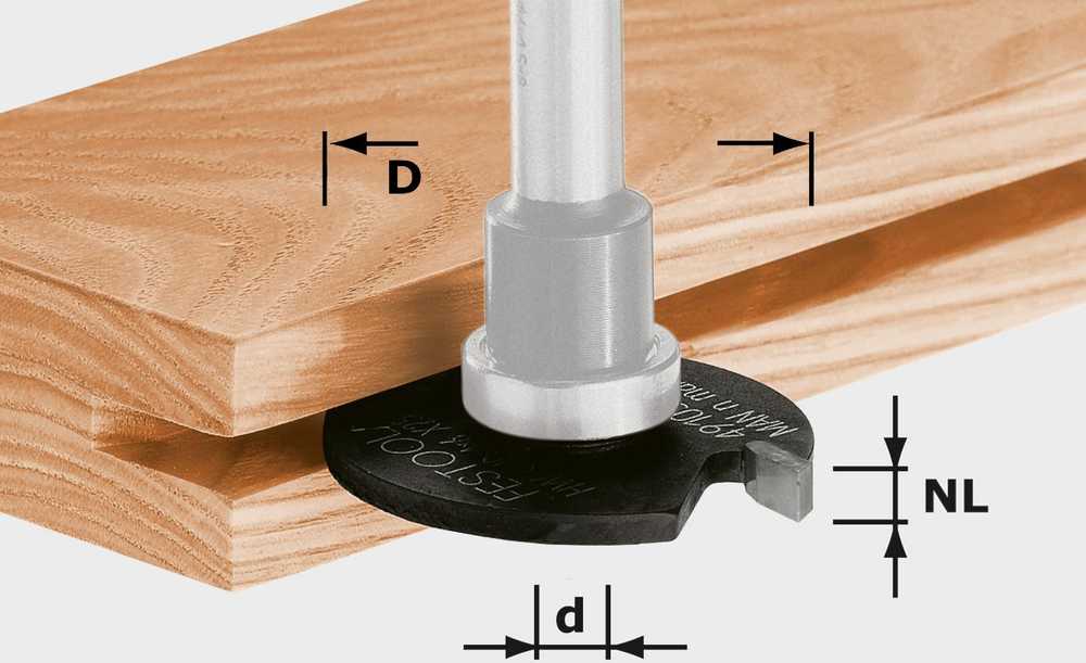 Diskinė griovelių freza (be frezos koto) Festool; Ø40 mm; 3 mm