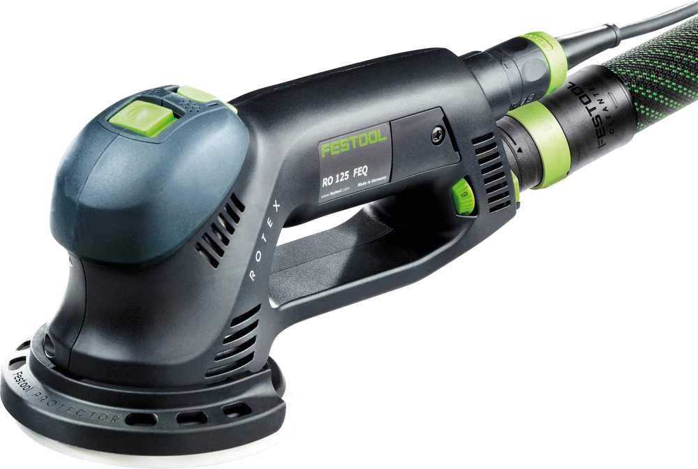 Festool ROTEX RO 125 kampu su nusiurbimo žarna