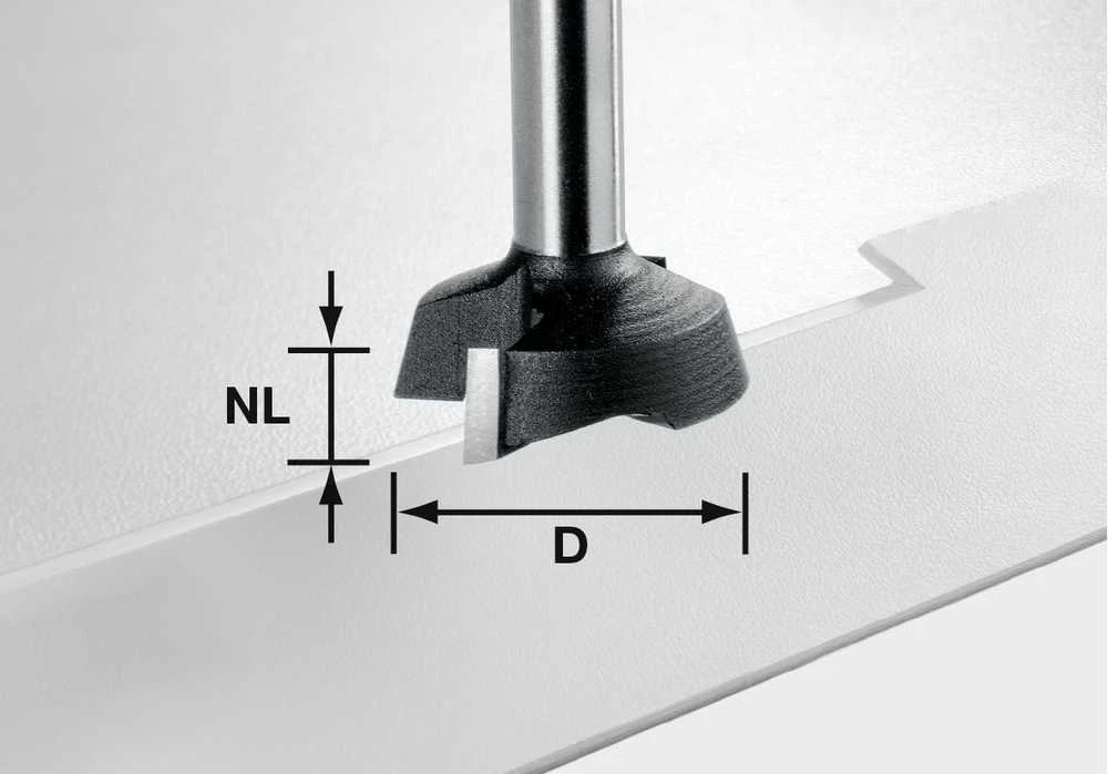 Grąžtas Galinė freza Festool; HW; Ø28 mm