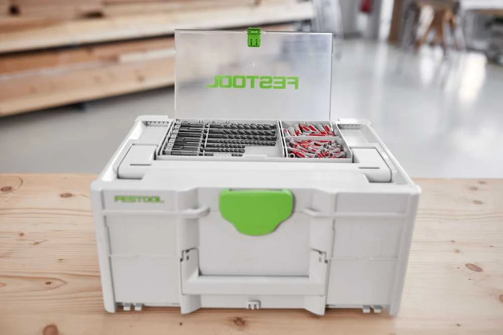 SDS Plus perforatoriaus grąžtų rinkinys Festool BKS SYS3 D5-12 SDS
