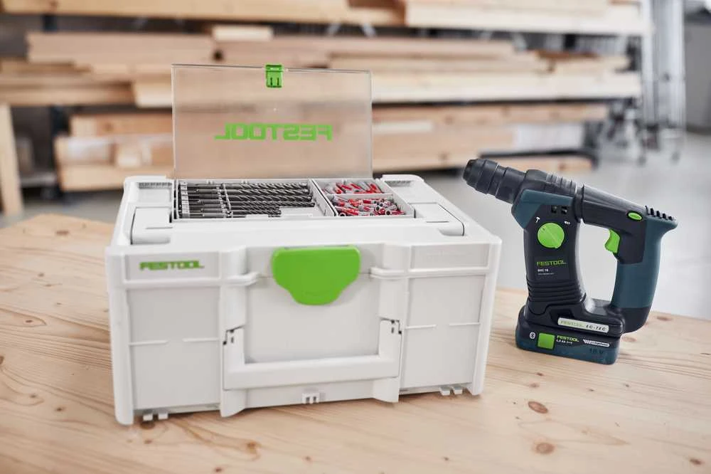 SDS Plus perforatoriaus grąžtų rinkinys Festool BKS SYS3 D5-12 SDS