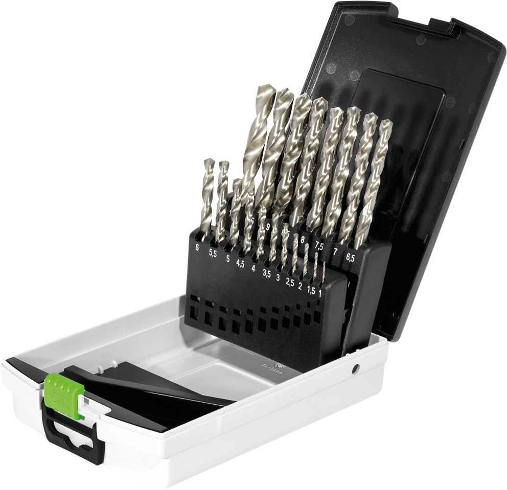 Grąžtas Grąžtų komplektas metalui Festool HSS D 1-10 Sort/19x; 1-10 mm; 19 vnt.