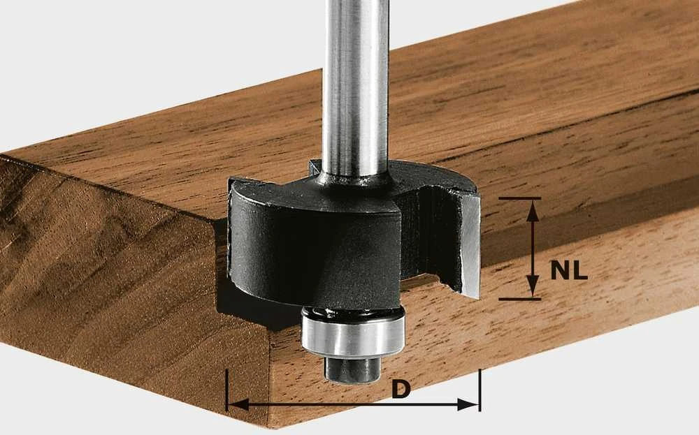 Festool Griovelių ketvirčiui išimti HW S8 D31,7/NL 12,7