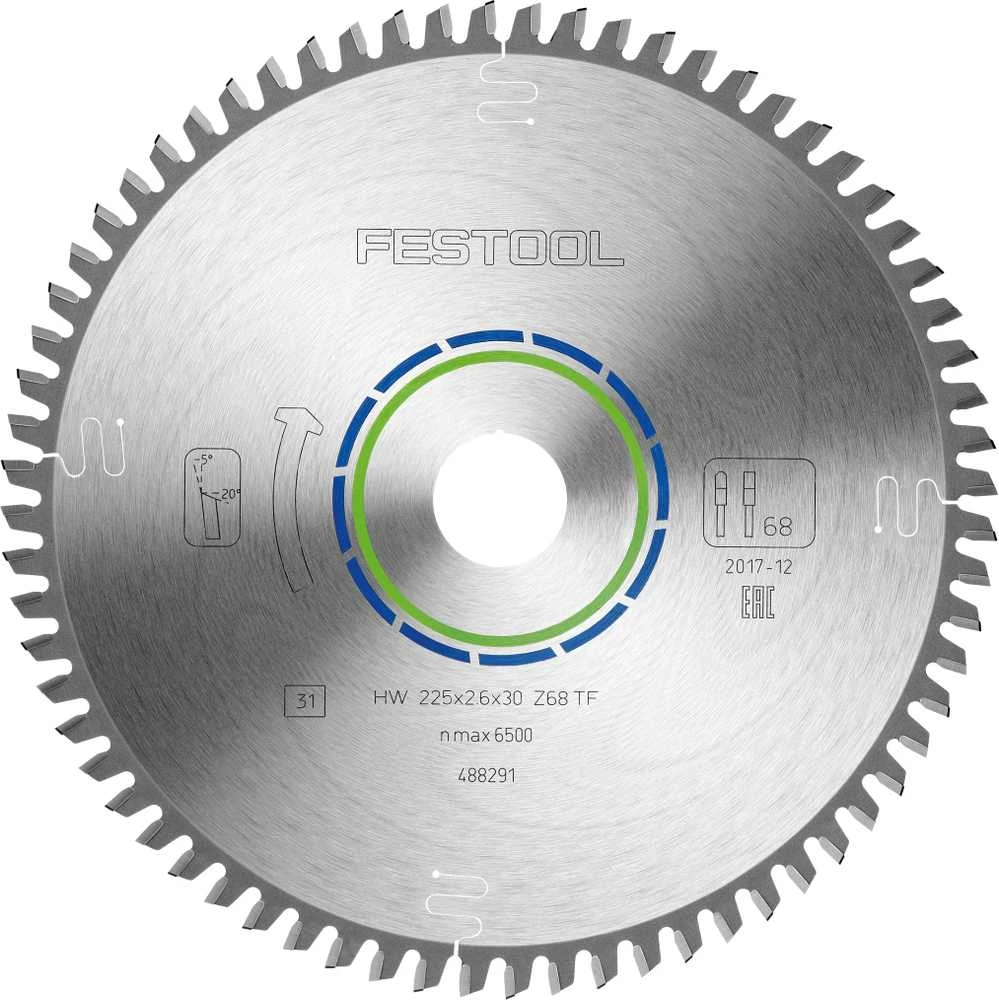 Festool Pjovimo diskas ALUMINIUM/PLASTICS HW 225x2,6x30 TF68