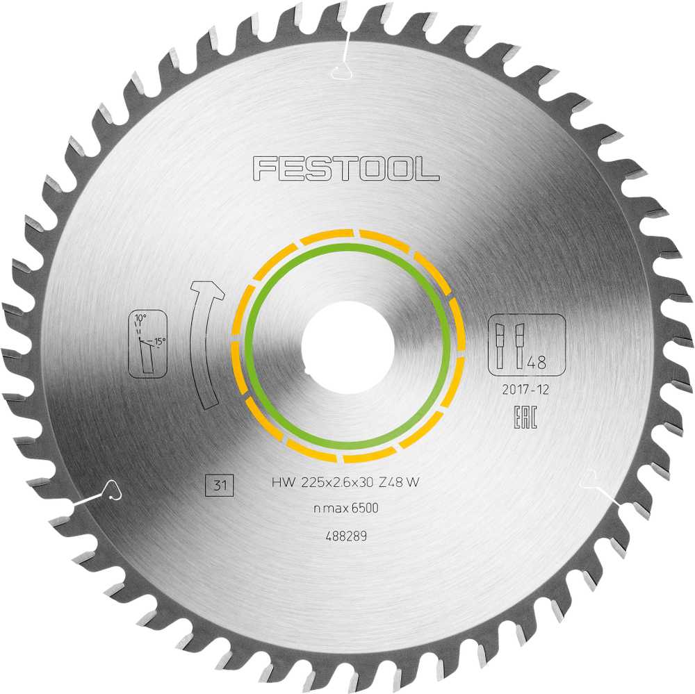 Pjovimo diskas medienai Festool; Ø225 mm