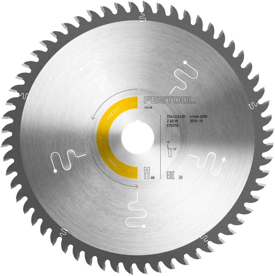 Pjovimo diskas WOOD FINE CUT HW 254x2,4x30 W60