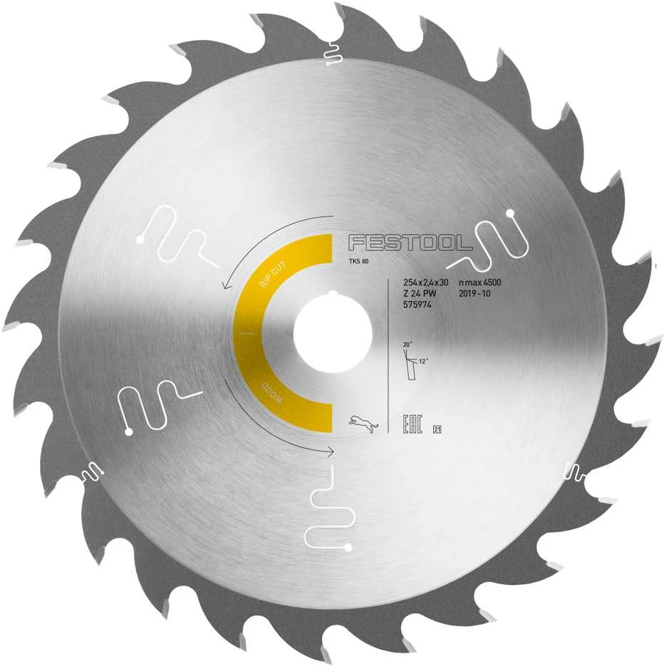 Pjovimo diskas WOOD RIP CUT HW 254x2,4x30 PW24