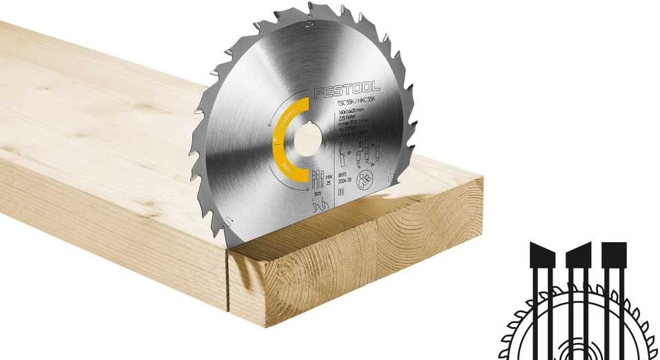 Festool Pjovimo diskas WOOD UNIVERSAL HW 160x1,6x20 FWW25