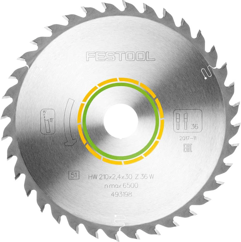 Pjovimo diskas medienai Festool; Ø210 mm