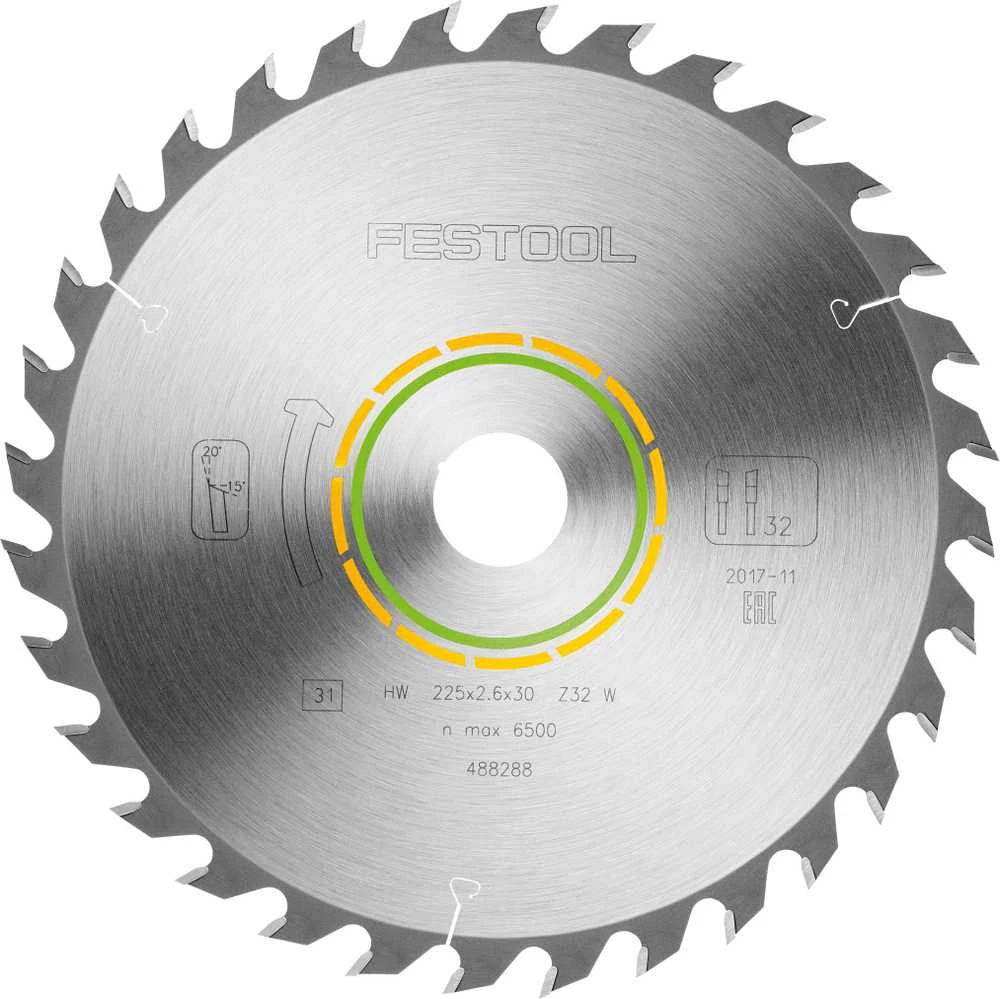 Pjovimo diskas medienai Festool; Ø225 mm
