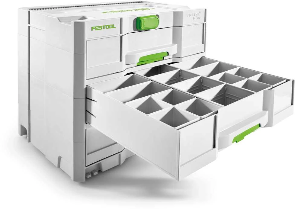FESTOOL Set 17 plastikas containers 60x60/120x71 3xFT