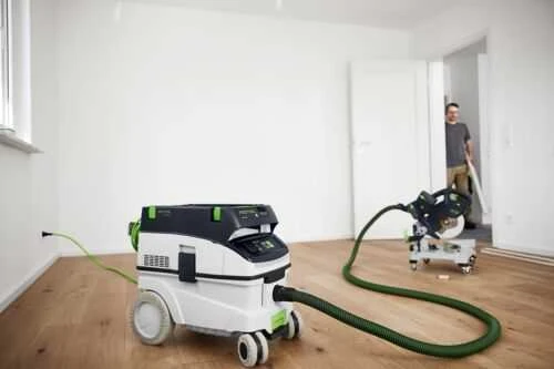Festool siurblys su apsauginiais ratų uždangalais