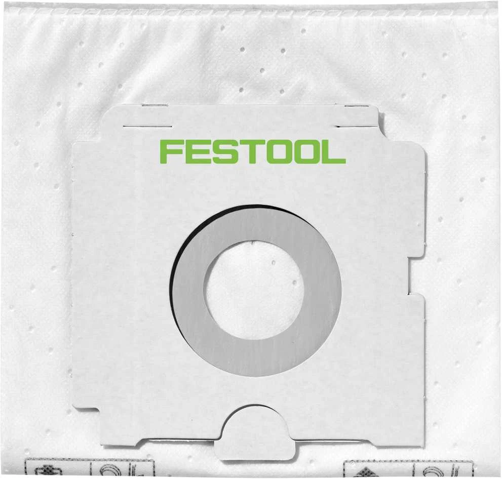 Medžiaginiai maišeliai dulkių siurbliui Festool SC FIS-CT 48/5; 5 vnt.