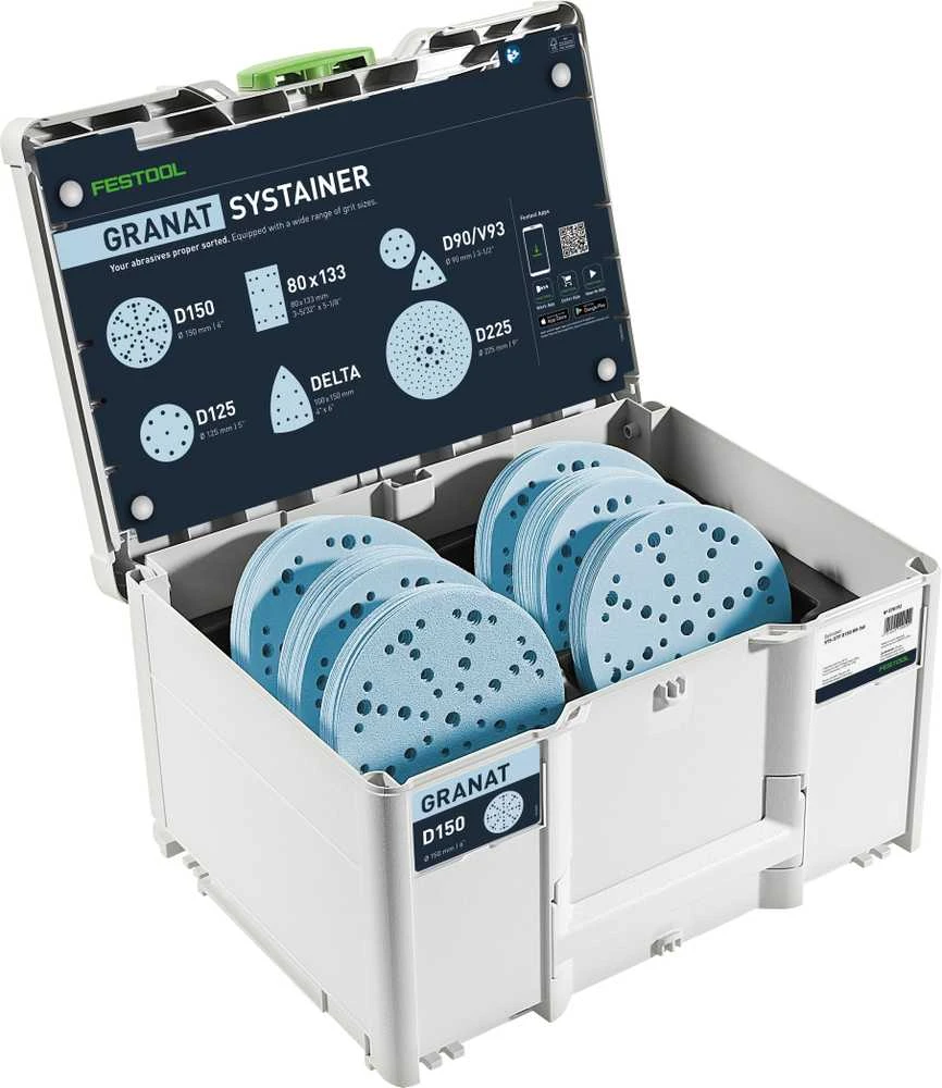 Festool Šlifavimo priemonių Systaineris³ Granat D150 GR SYS