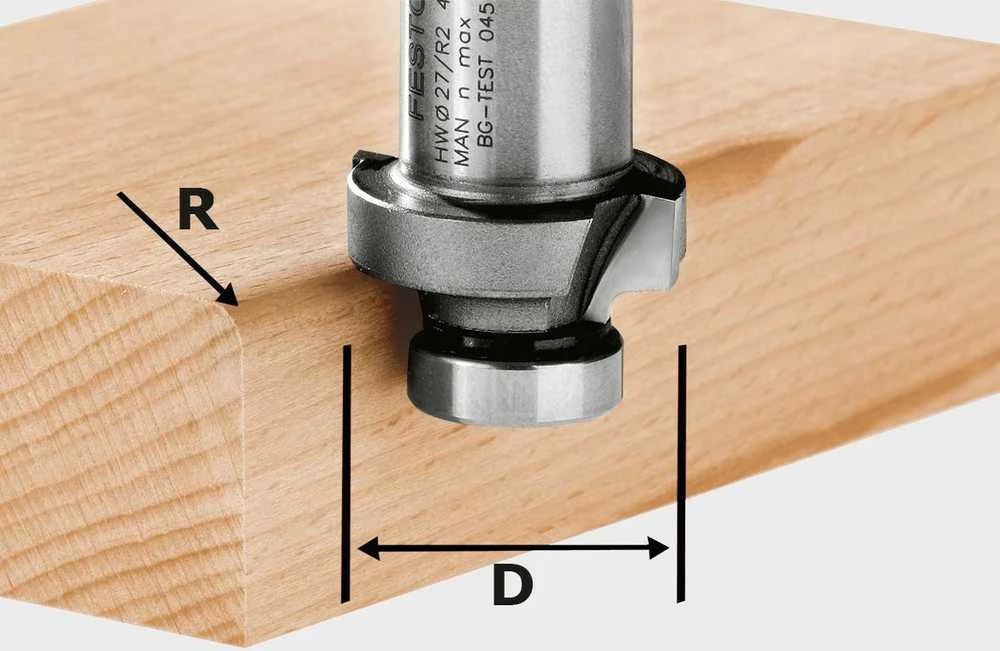 Suapvalinimo freza Festool; 3/27 mm