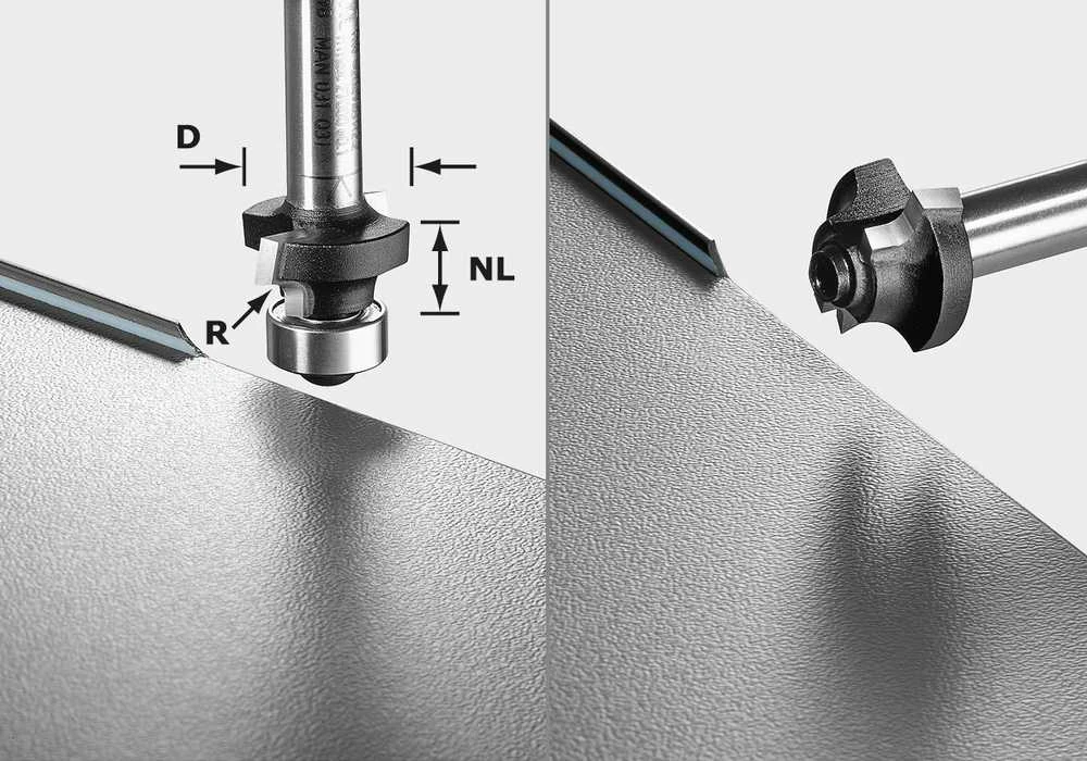 Apvalinimo freza Festool HW; 2/20/47 mm