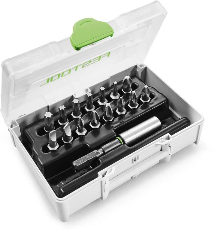 Sukimo antgalių komplektas Festool SYS3 XXS CE-MX BH 60; 15 vnt.