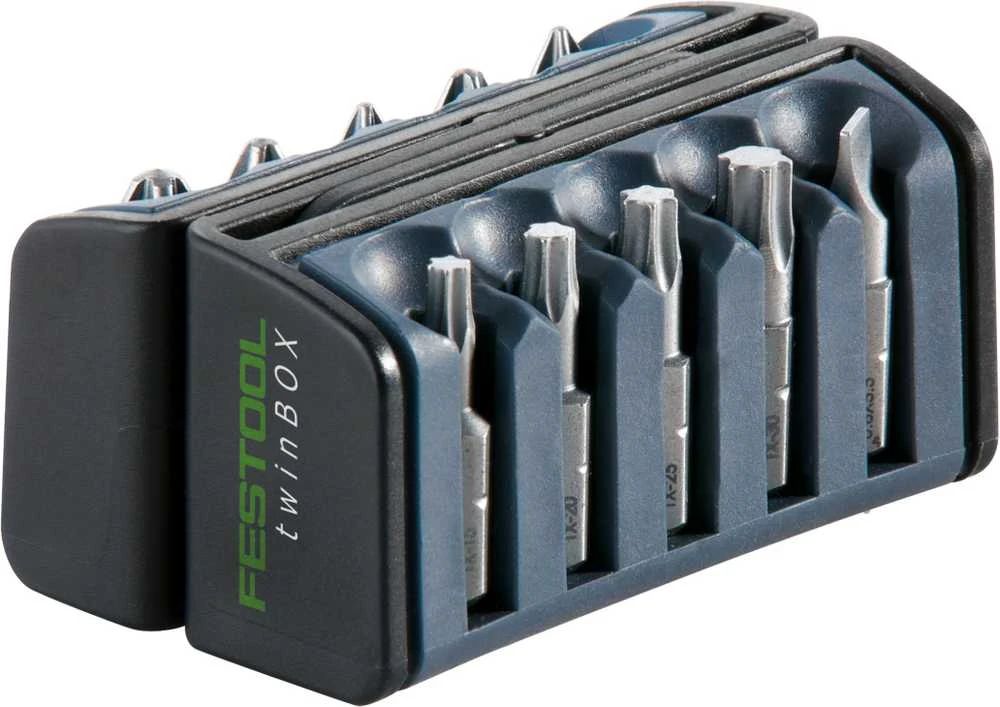 Sukimo antgalių komplektas Festool twinBOX BB-MIX; 10 vnt.