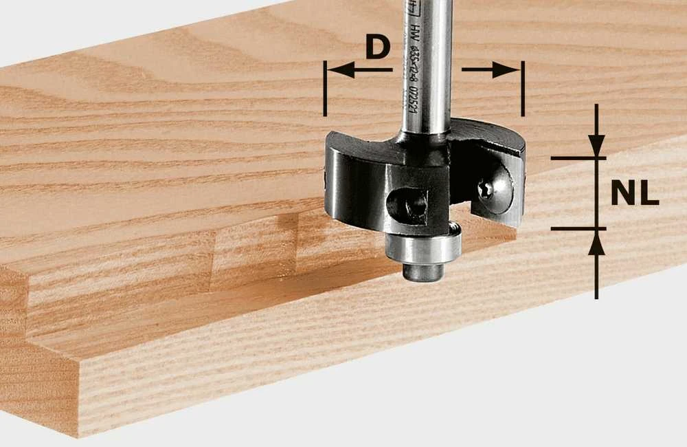 Festool Užkaitų freza su apsukamomis pjovimo plokštelėmis HW S8 D38/12