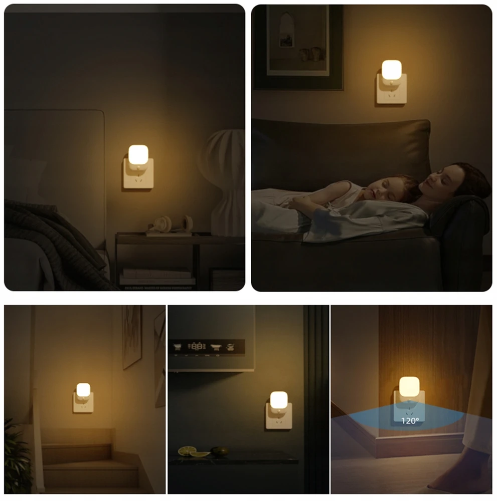 0,6W LED naktinė lempa su judesio jutikliu, prieblanda Eko-Light PATI