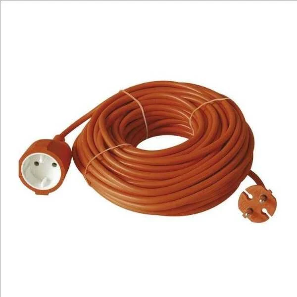 Emos 1-vietis ilgintuvas 15m/2x1mm oranžinis