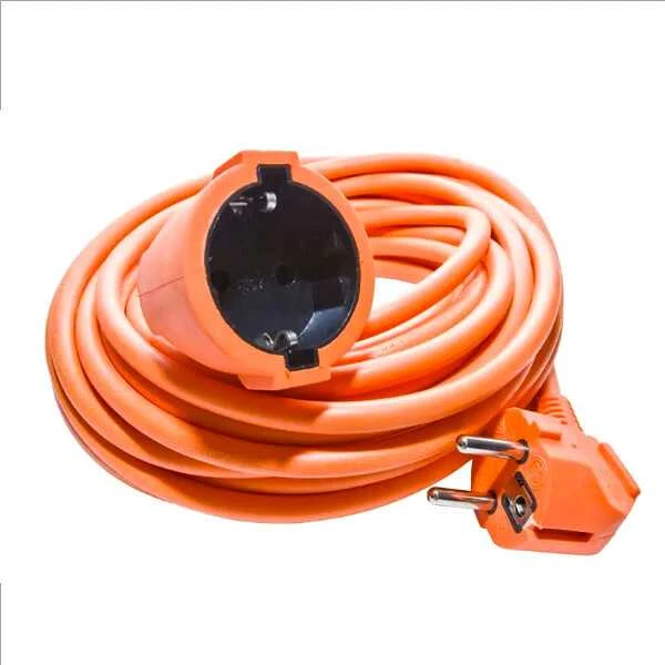 Emos Ilgiklis 1 lizdo 15m su įžeminimu, 3x1.5 mm² oranžinis