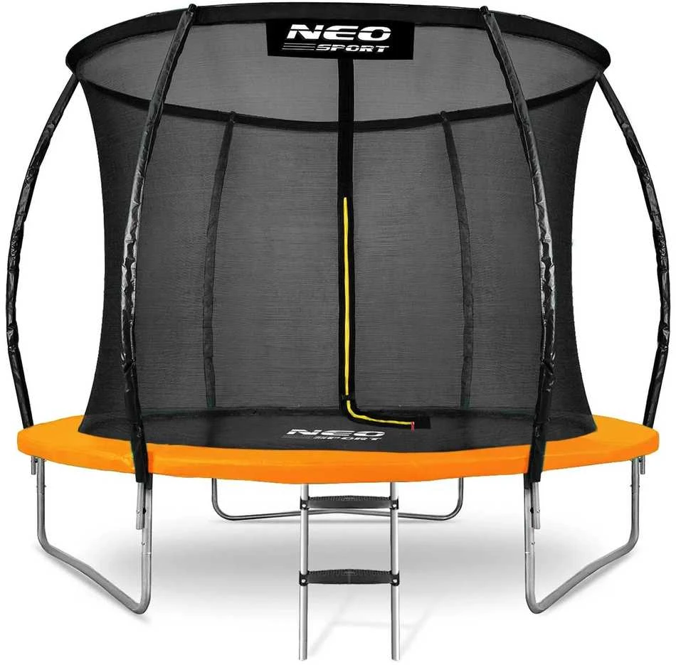 10 pėdų / 312 cm profiliuotas sodo batutas su vidiniu tinklu „Neo-Sport“