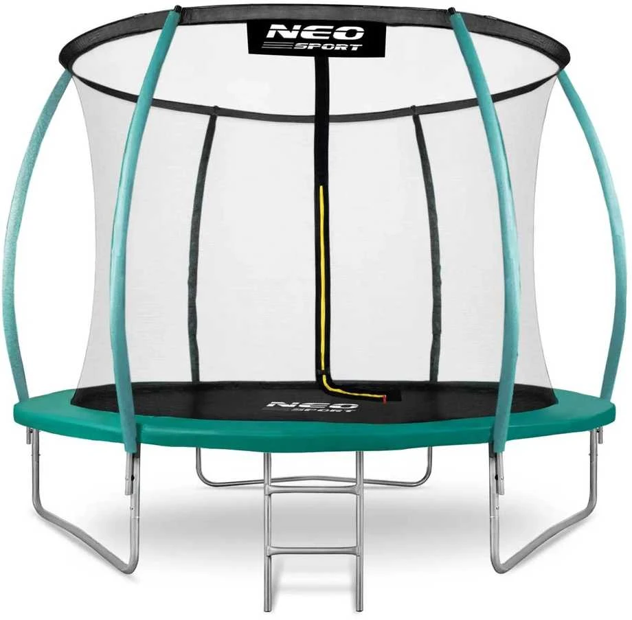 10 pėdų / 312 cm profiliuotas sodo batutas su vidiniu tinklu „Neo-Sport“