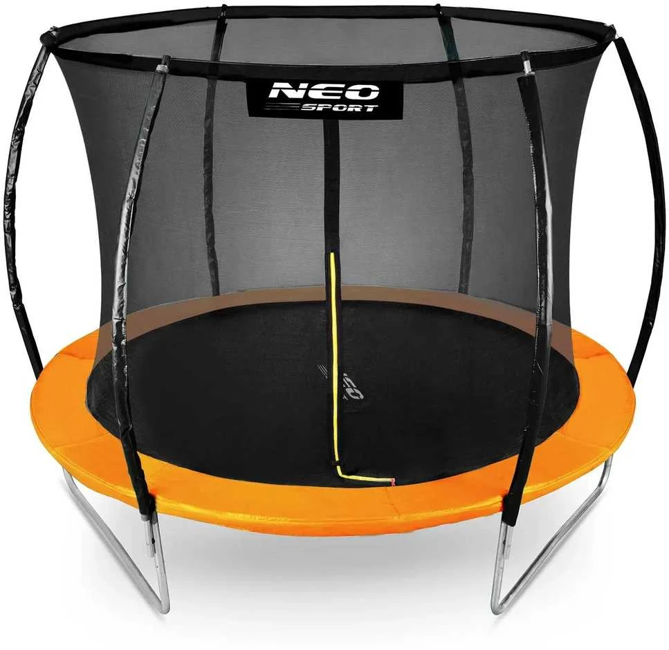 10 pėdų / 312 cm profiliuotas sodo batutas su vidiniu tinklu „Neo-Sport“