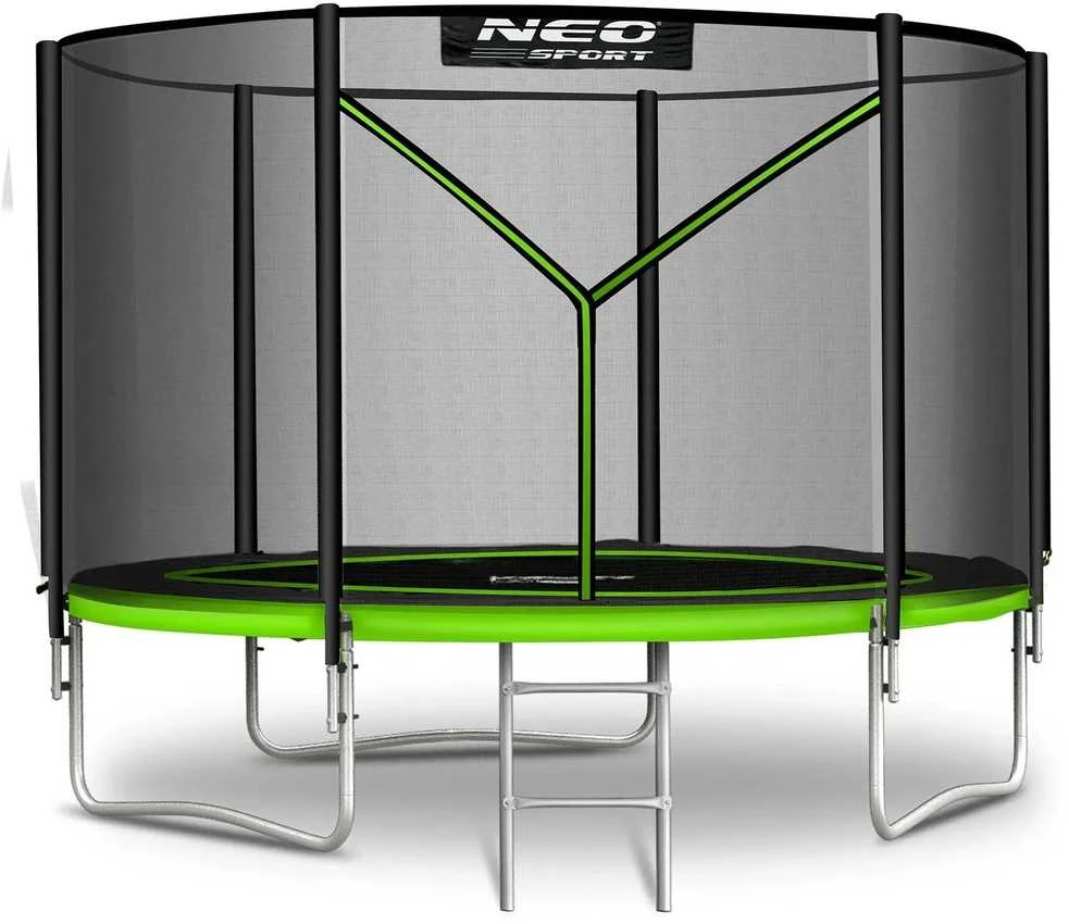 10 pėdų / 312 cm sodo batutas su lauko tinklu ir kopėčiomis „Neo-Sport“