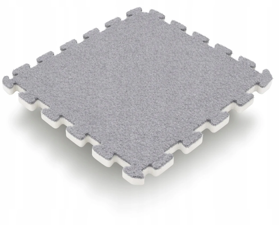 10 pilkų kiliminių grindų dėlionių kilimėlių rinkinys 30×30 cm