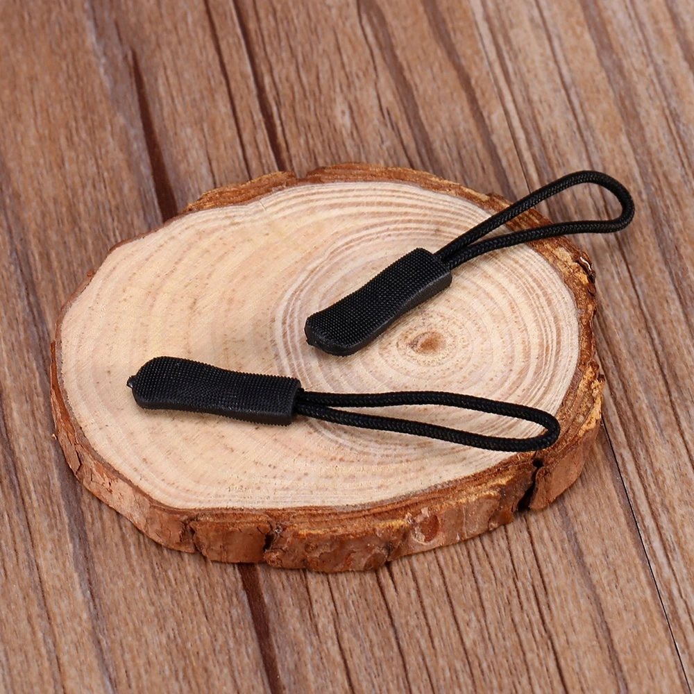 10 vienetų juodų EDC kuprinės užtrauktukų tvirtinimo detalių