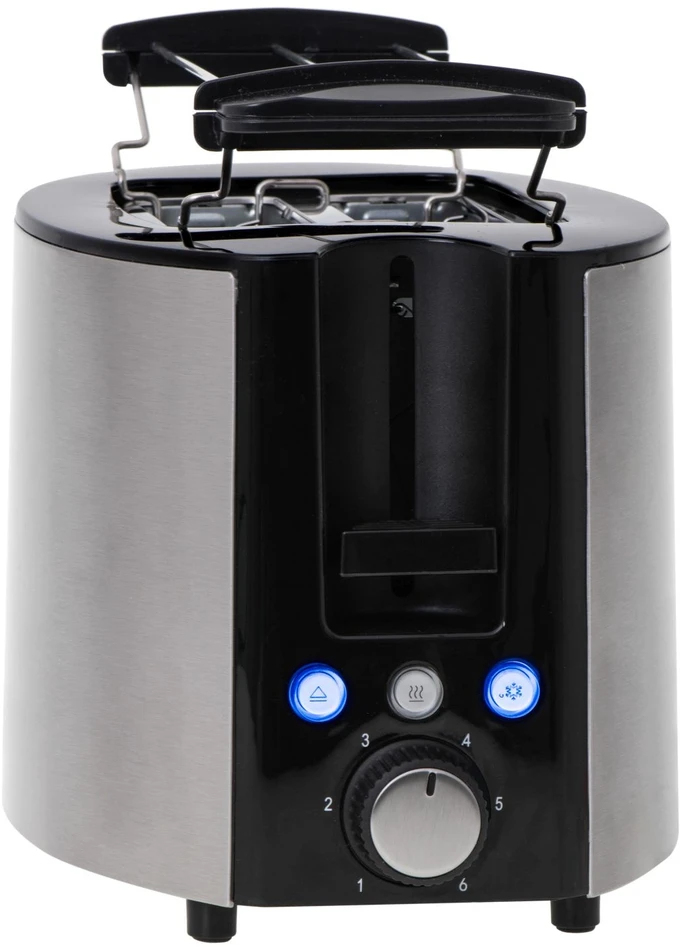 Skrudintuvas Adler Camry | Toaster | CR 3215 | Power 1000 W | Number of slots 2 | Housing material Nerūdijantis plienas | Juodas/Nerūdijantis plienas