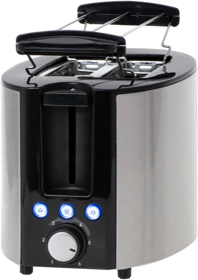 Skrudintuvas Adler Camry | Toaster | CR 3215 | Power 1000 W | Number of slots 2 | Housing material Nerūdijantis plienas | Juodas/Nerūdijantis plienas