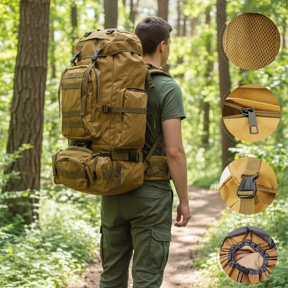 100L VANDENiui atspari KAKI KURININĖ KOPINĖ KEMPINGUI IR ŽYGIAI Rinkinys